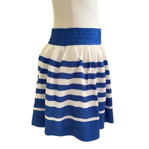 NWT Hollister Blue White Striped Lined Mini Skirt Sz M - Picture 4 of 9